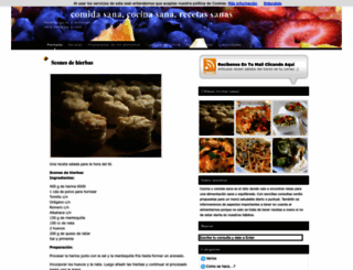 cocinaycomidasana.com screenshot