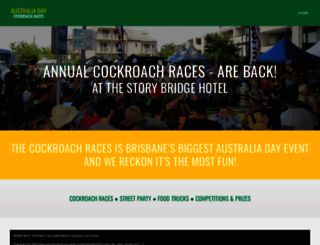 cockroachraces.com.au screenshot