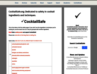cocktailsafe.org screenshot