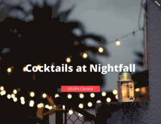cocktailsatnightfall.splashthat.com screenshot