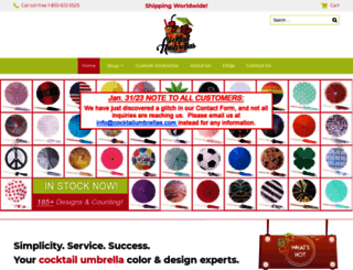 cocktailumbrellas.com screenshot
