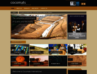 cocomatsinternational.in screenshot