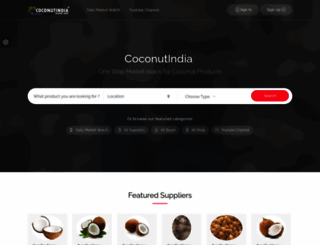 coconutindia.com screenshot