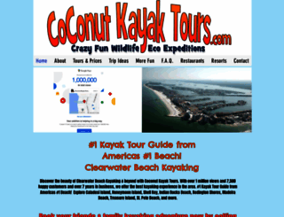 coconutkayaktours.com screenshot