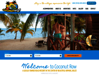 coconutrowbelize.com screenshot