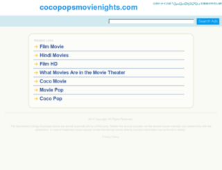 cocopopsmovienights.com screenshot