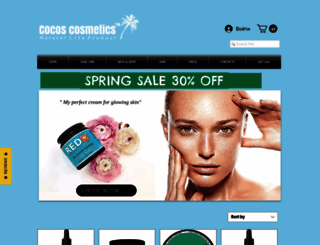 cocoscosmetics.com screenshot