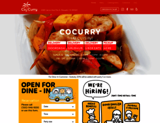 cocurrythai.com screenshot