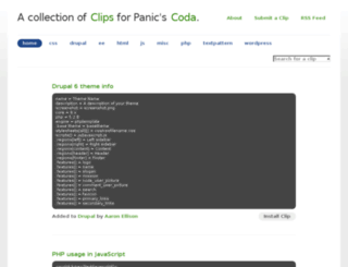coda-clips.lobban.org screenshot