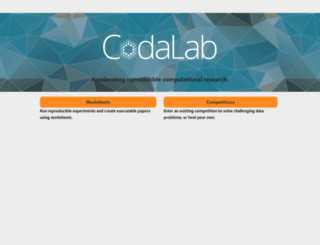 codalab.org screenshot