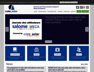 code-aster.org screenshot