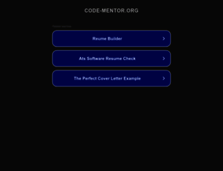 code-mentor.org screenshot