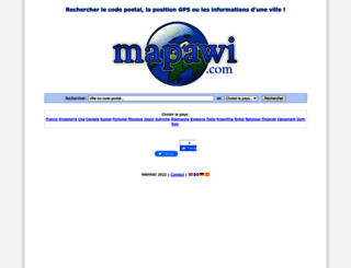 code-postal.fr.mapawi.com screenshot