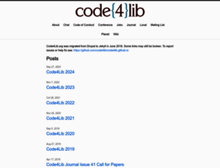 code4lib.org screenshot