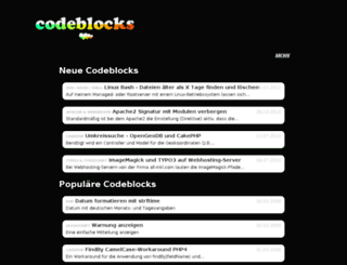 codeblocks.de screenshot