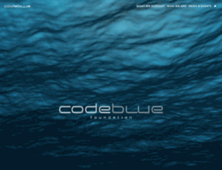 codebluefoundation.org screenshot