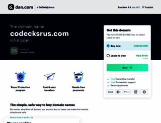 codecksrus.com screenshot