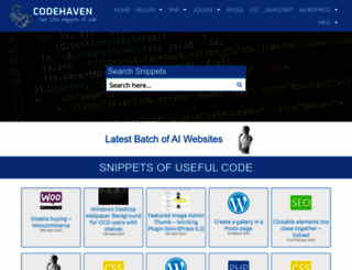 codehaven.co.uk screenshot