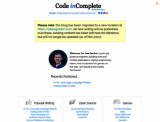 codeincomplete.com screenshot