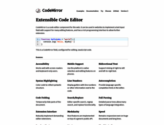 codemirror.net screenshot