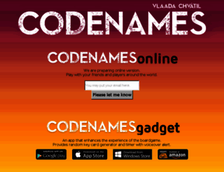 codenamesgame.com screenshot