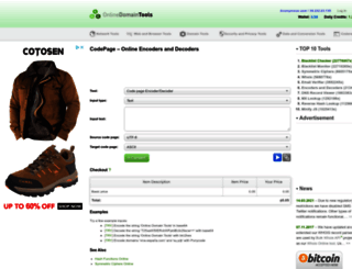 codepage-encoding.online-domain-tools.com screenshot