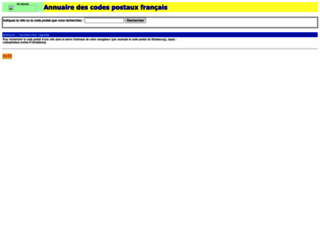 codespostaux.online.fr screenshot