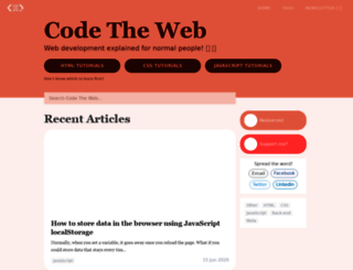 codetheweb.blog screenshot