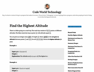 codeworldtechnology.wordpress.com screenshot