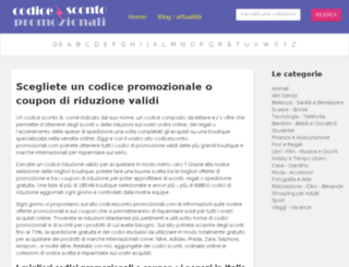 codicesconto-promozionali.com screenshot