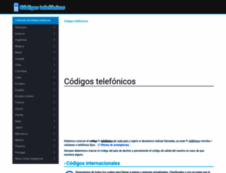 codigostelefonicos.net screenshot