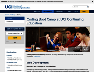 codingbootcamp.ce.uci.edu screenshot