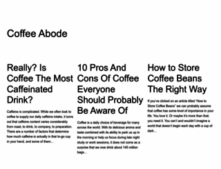 coffeeabode.com screenshot