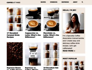 coffeeatthree.com screenshot