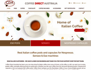 coffeedirect.com.au screenshot