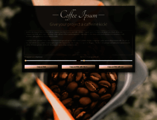 coffeeipsum.com screenshot