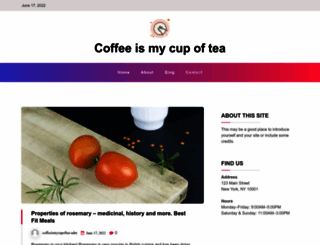 coffeeismycupoftea.com screenshot