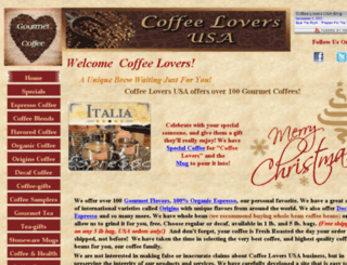 coffeeloversusa.com screenshot