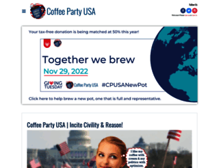 coffeepartyusa.nationbuilder.com screenshot