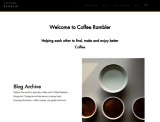 coffeerambler.com screenshot
