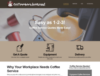 coffeeservicenow.com screenshot