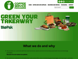 coffeeservicepackaging.com.au screenshot