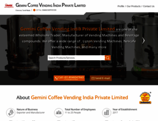 coffeevendingmachinesindia.com screenshot