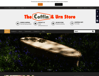 coffinandurnstore.co.uk screenshot