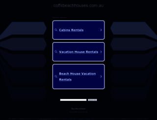 coffsbeachhouses.com.au screenshot
