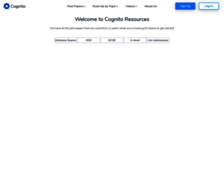 cognitoresources.org screenshot