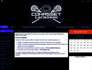 cohassetlacrosse.com screenshot