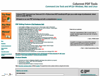 coherentpdf.com screenshot