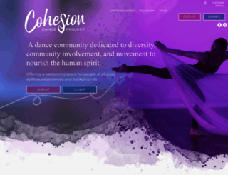 cohesiondance.org screenshot