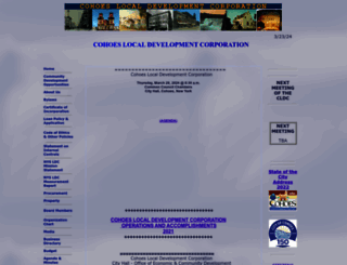 cohoesldc.org screenshot